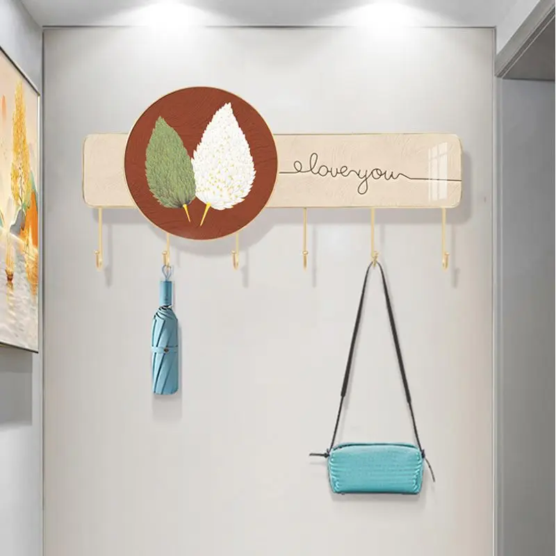 

Wall Hanger Creative Coat Rack Shelves Organizers Creative Light Luxury Clothes Racks Aesthetic Shelf Rack De Ropa Furniture