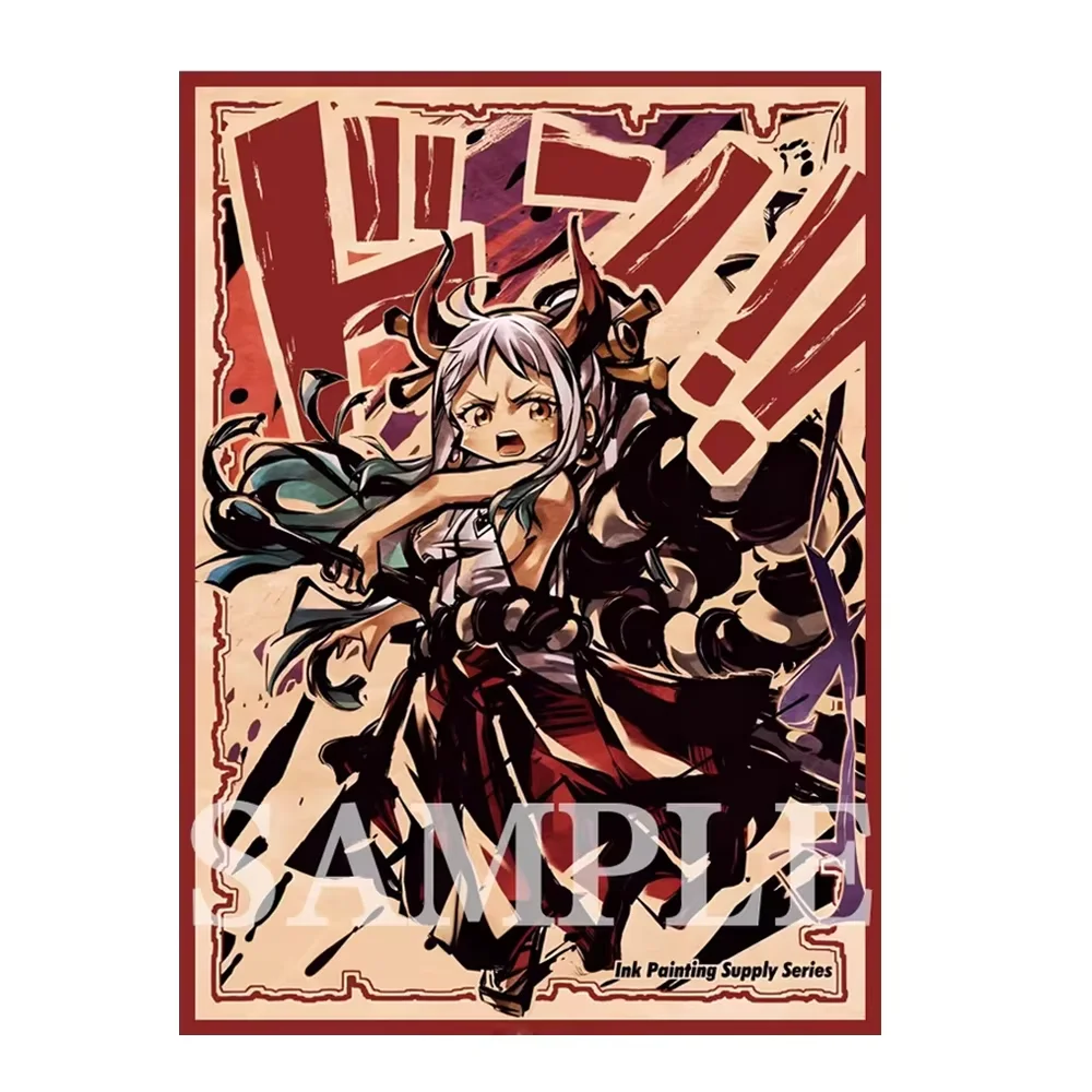 60PCS 67x92mm One Piece Card Sleeves Ink Painting Supply Series Yamato Perona PTCG/PKM/MTG Game Cards Sleeves Best Gifts