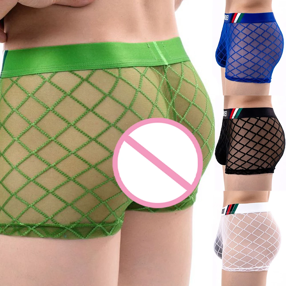 

Sexy Men's Panties Gay Pouch Breathable Underpants Sleep Bottoms Daily Knickers Male Low Waist Underwear Comfort Boxers Briefs