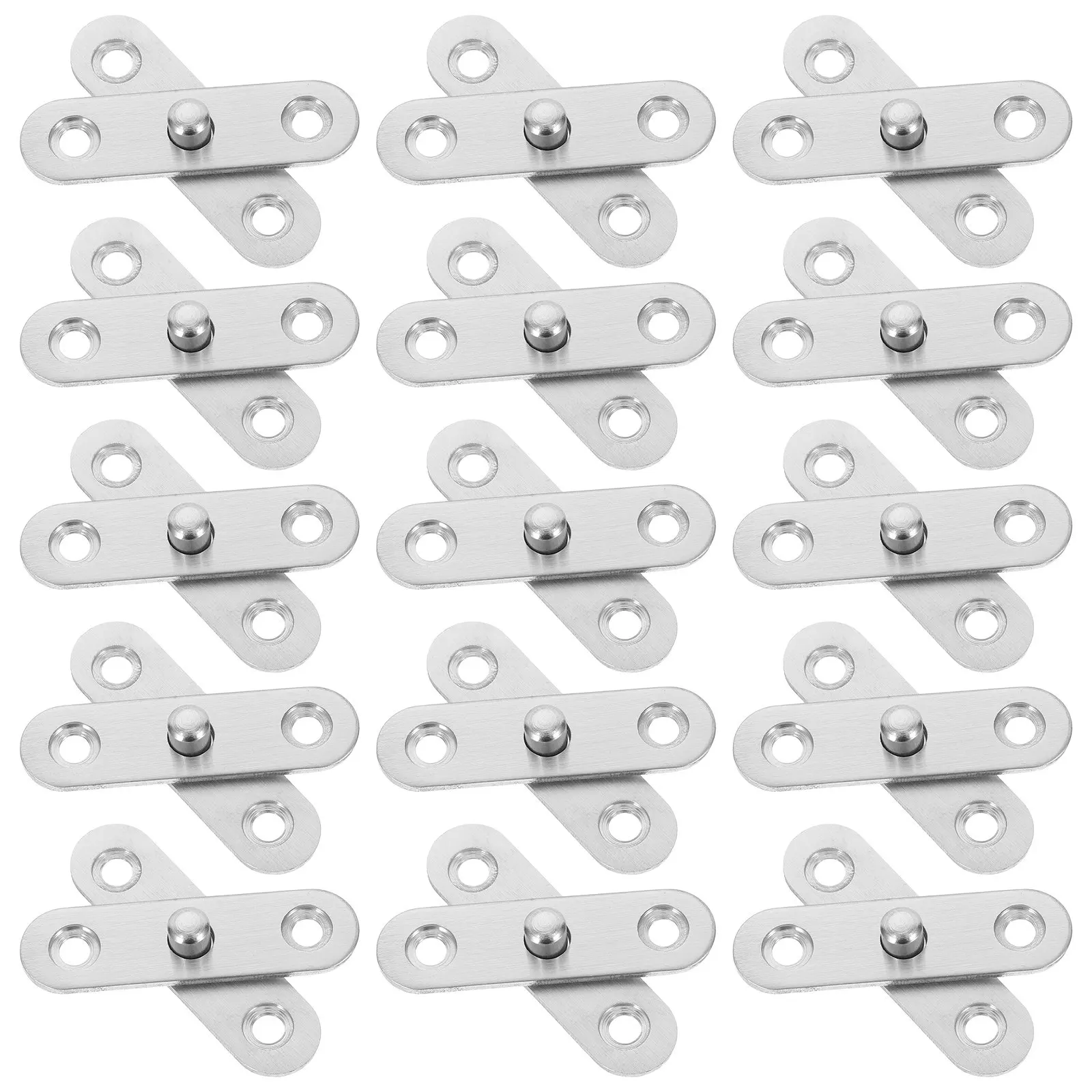 20Pcs 360 Degree Rotating Pivot Hinge Stainless Steel Hidden Door Hinge for Cabinets Shed Windows Furniture Easy Install Smooth