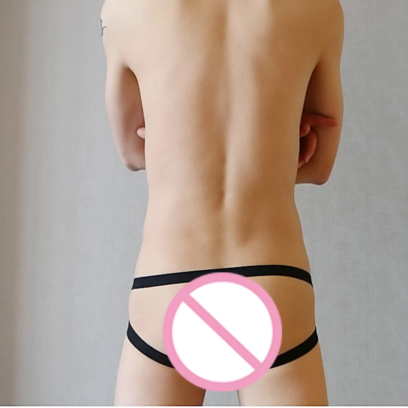Mens Underwear Jockstrap Men Mesh Thongs Sexy G String Panties See Through Backless Erotic Penis Pouch G-String Open Butts Thong