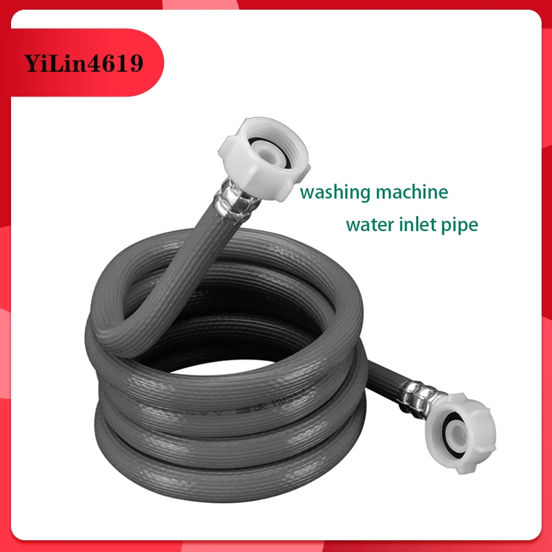 

Drum Washing Machine Water Pipe Inlet Pipe Joint 3/4 IN Threaded Interface European-style Automatic Water Supply Hose Universal