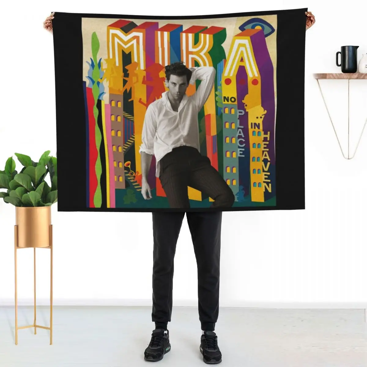 

Mika no place in heaven Throw Blanket Wrinkle Resistant Lightweight Blanket