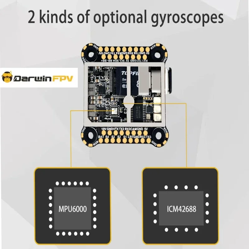 DarwinFPV Cement F7-100A Waterproof Stack ICM42688 MPU6000 100A ESC Spare Parts for FPV RC Models