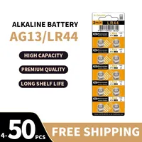 4-50PCS AG13 LR44 SR44 1.5V Button Batteries - A76 L1154 357A for Watches,Calculators,Toys,Small Electronics- Long Lasting Power