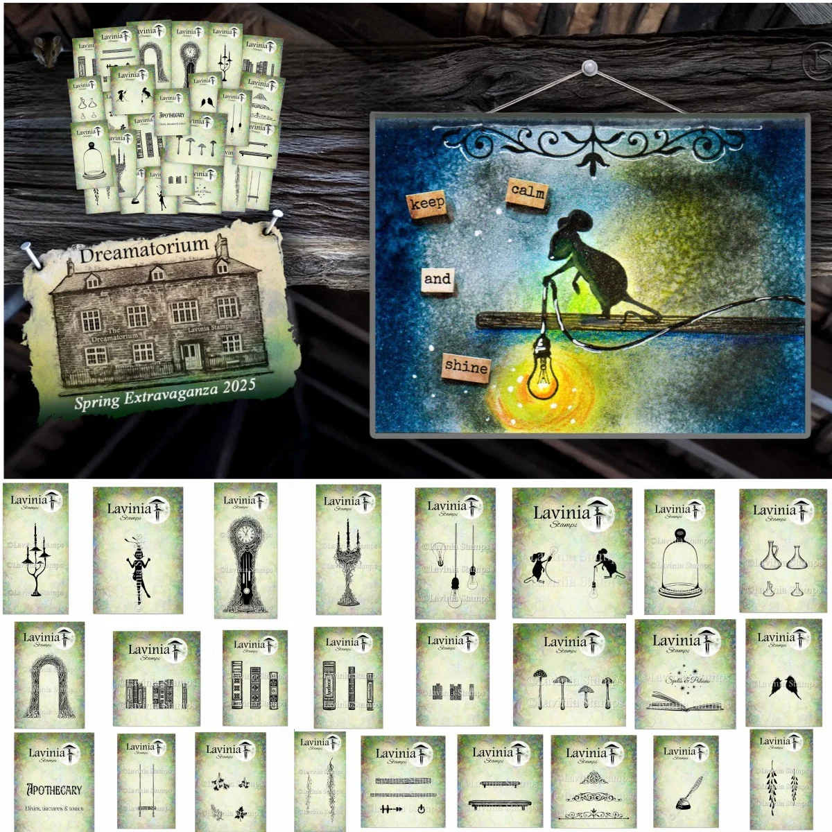 

The Dreamatorium Stamp Collection for DIY Scrapbook Embossed Paper Card Album Craft Template Supplies Decoration 2025 New Stamp