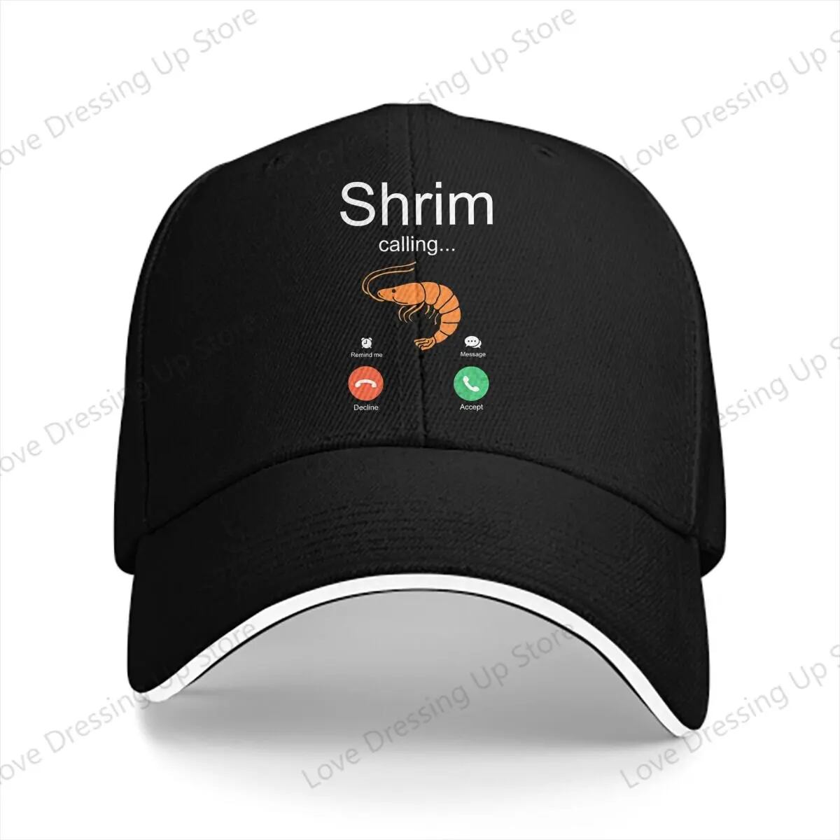 Summer Hip Hop Shrim is Calling Funny Baseball Cap Adjustable personality Golf Hat Truck Driver Caps Unisex Gift