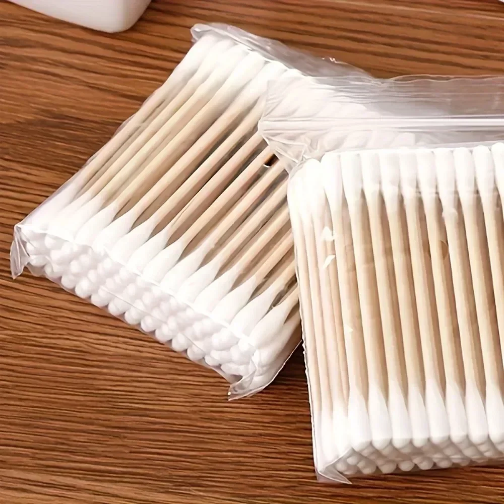 100/300/500 /1000Pcs Double-ended Cotton Swabs, Baby Cotton Swabs, Ear Cleaning Sticks, Healthy Cleaning Tools