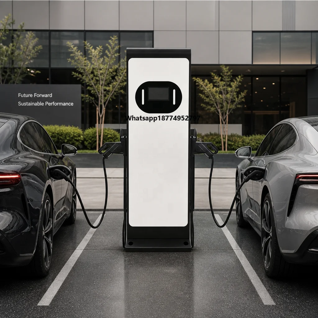 CCS1/CCS2/GBT/CHAdeMO 120 kW EV Car Charging Energy Charging Stations with Dual  EV AC Charger Commercial Use