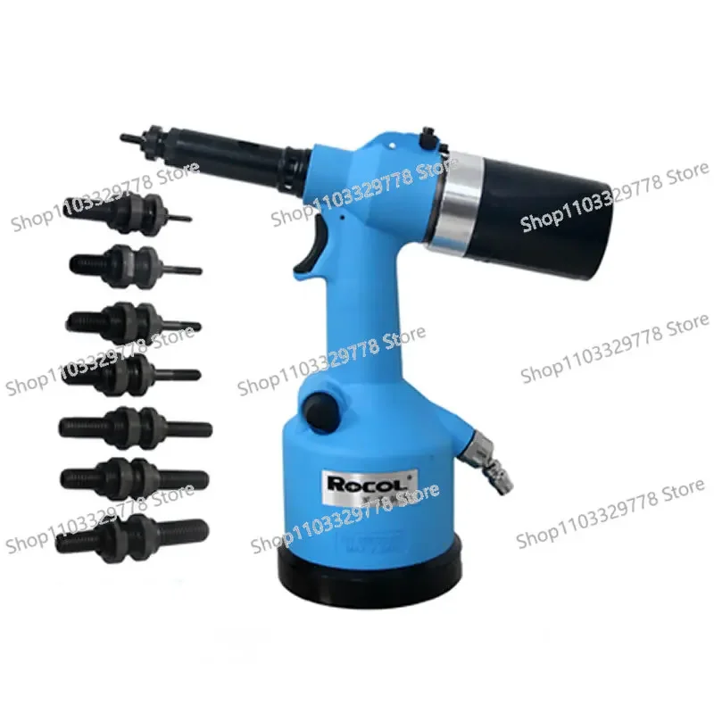 Pneumatic riveting gun, automatic riveting nut gun, M8M6 pneumatic riveting tool, air pressure 5-7bar, tensile force 19.1KN