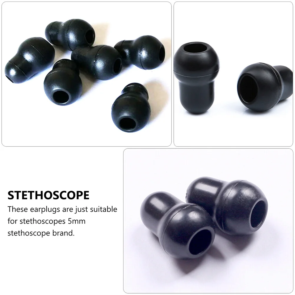 12pcs Durable Stethoscope Earplugs Replacement Earbuds for Clinic Medical stethoscopes