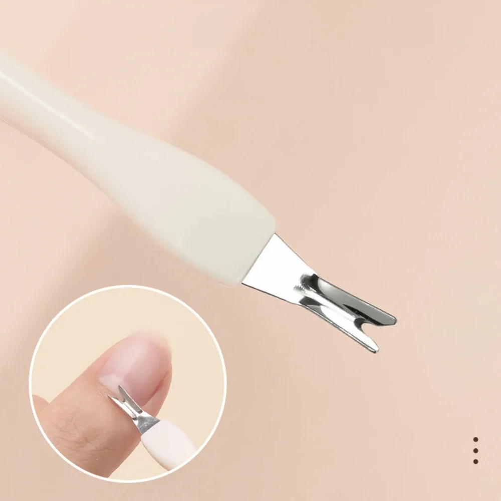 

2Pcs New Stainless Steel Nail Dead Skin Fork Remover Set Nail Groove Calluses Nail Cuticle Pushers Pedicure Manicure Care Tool
