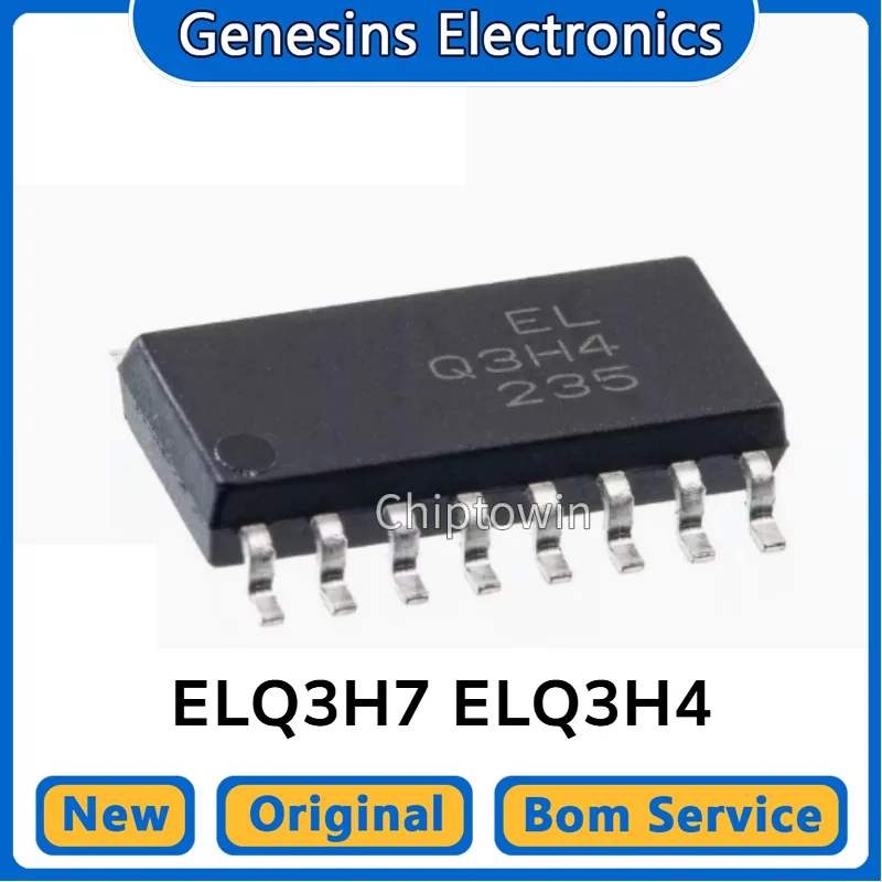 5/50/500 pcs Original ELQ3H7 Q3H7 ELQ3H4 Q3H4 SOP-16 3H4 Four-Channel Optocoupler WN7
