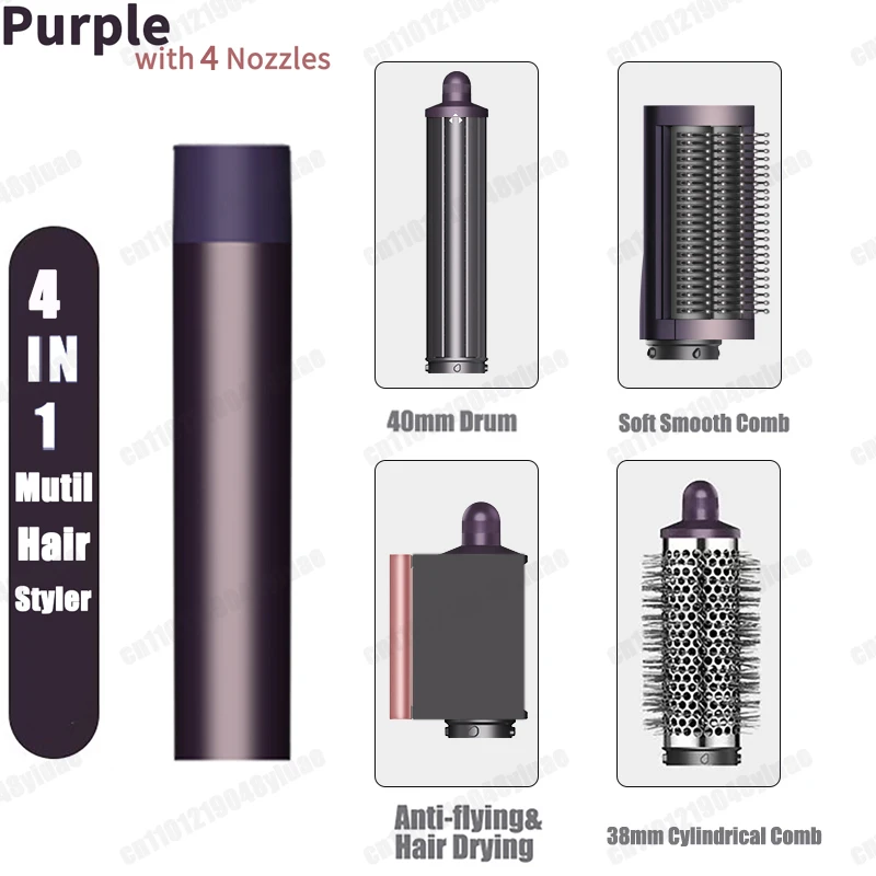 Nieuwe Multil Hair Styler Auto Curling Droger Wrap Hot/Koude Lucht Droger 1300W Stijltang Curling Vat Borstel salon Föhn