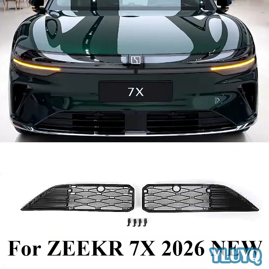 FOR ZEEKR 7X Insect Screen Kit ABS Modified Dustproof Cover Accessory Car Grille Mesh Decoration Accessories