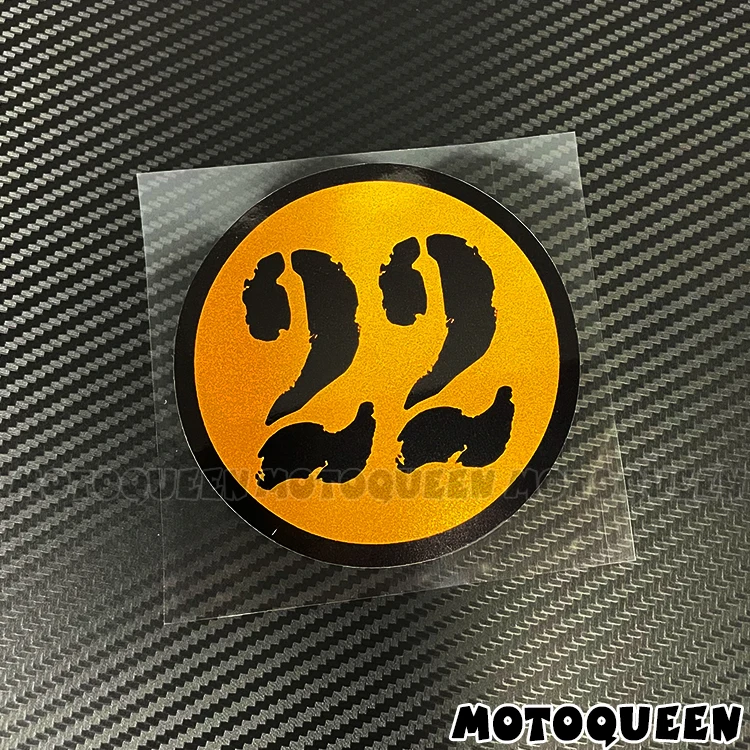 Racing Number 11 22 33 44 55 66 77 88 99 in Circle For Motogp Motorcycle Helmet Motorbike Decal Fuel Tank Side Cover Stickers