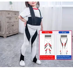 1Set O/X Legs Correction Belt-Leg Foot Internal Rotation External Rotation Correction Belts Suitable for Height 75-165cm