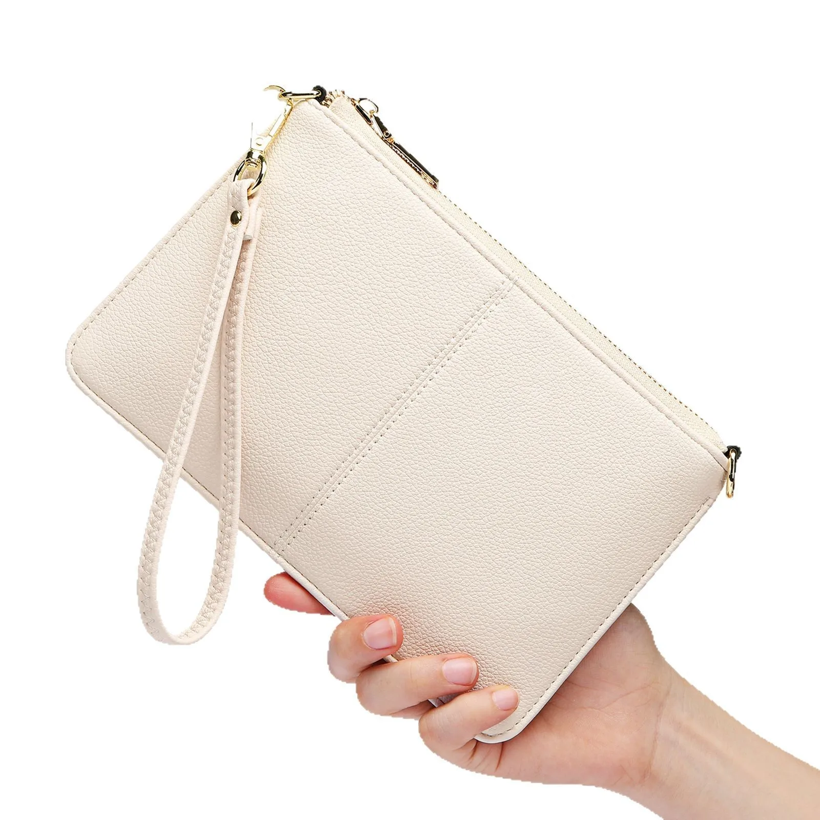 

New Women Leather Wallet Fashion Premium Product Casual Clutch Bag Card Pack One Shoulder Satchel Bag Black Wallets Long Purses