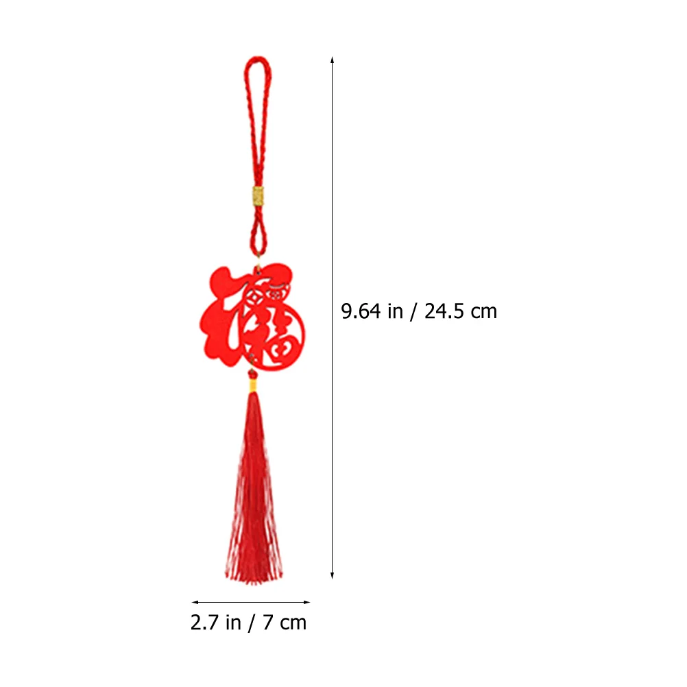 9Pcs Chinesischen Stil Quaste Ornament Holz Handwerk Hängen Dekor Neue Jahr Anhänger Festival Wand Dekor Frühling Festival Liefert