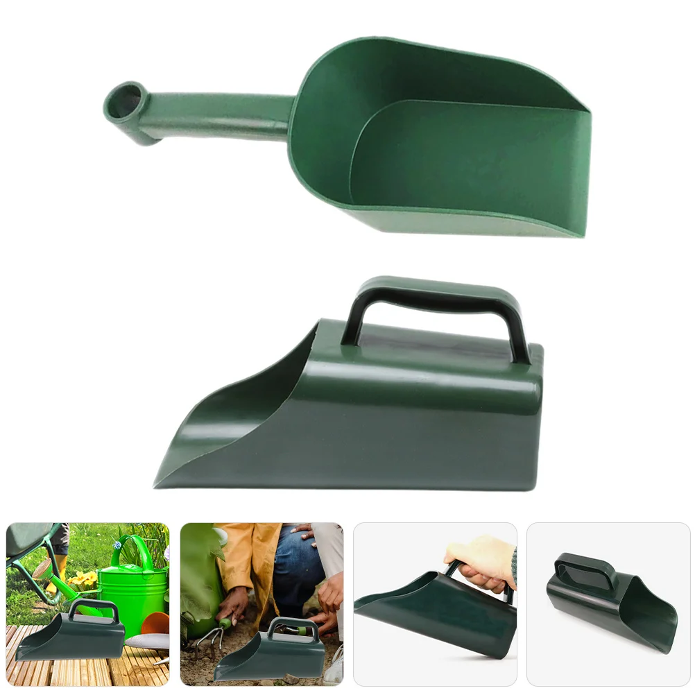 2 قطعة مجرفة اليد حديقة البلاستيك التربة مغرفة بونساي زهرة النباتات التربة مغرفة للنباتات العصارية البستنة حديقة مجرفة