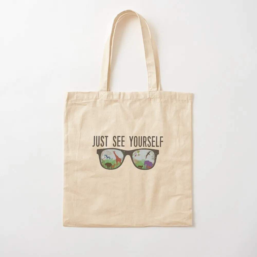 فقط انظر نفسك حمل حقيبة المرأة المتسوق حمل حقيبة قماش شنطة هدايا أكياس البقالة القابلة لإعادة الاستخدام