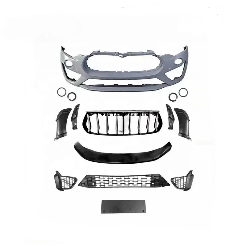 

Новый комплект переднего бампера GTS с решеткой радиатора, совместимый с предыдущей версией.