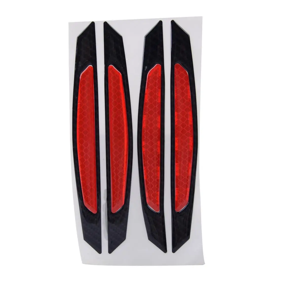 4Pcs Carbon Fiber Style Car Accessories Door Edge Side Reflective Scratch Bumper Scuff Trim Stickers
