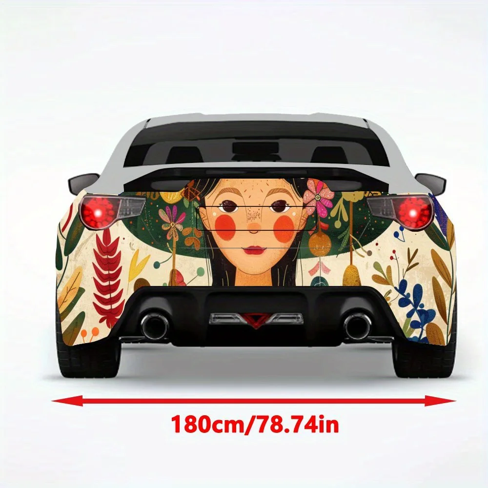 ملصق سيارة رجل الحصاد الفني الشعبي، يلتف فينيل السيارة للديكور والحماية - فينيل لاصق ذاتي مقاوم للماء ديسمبر