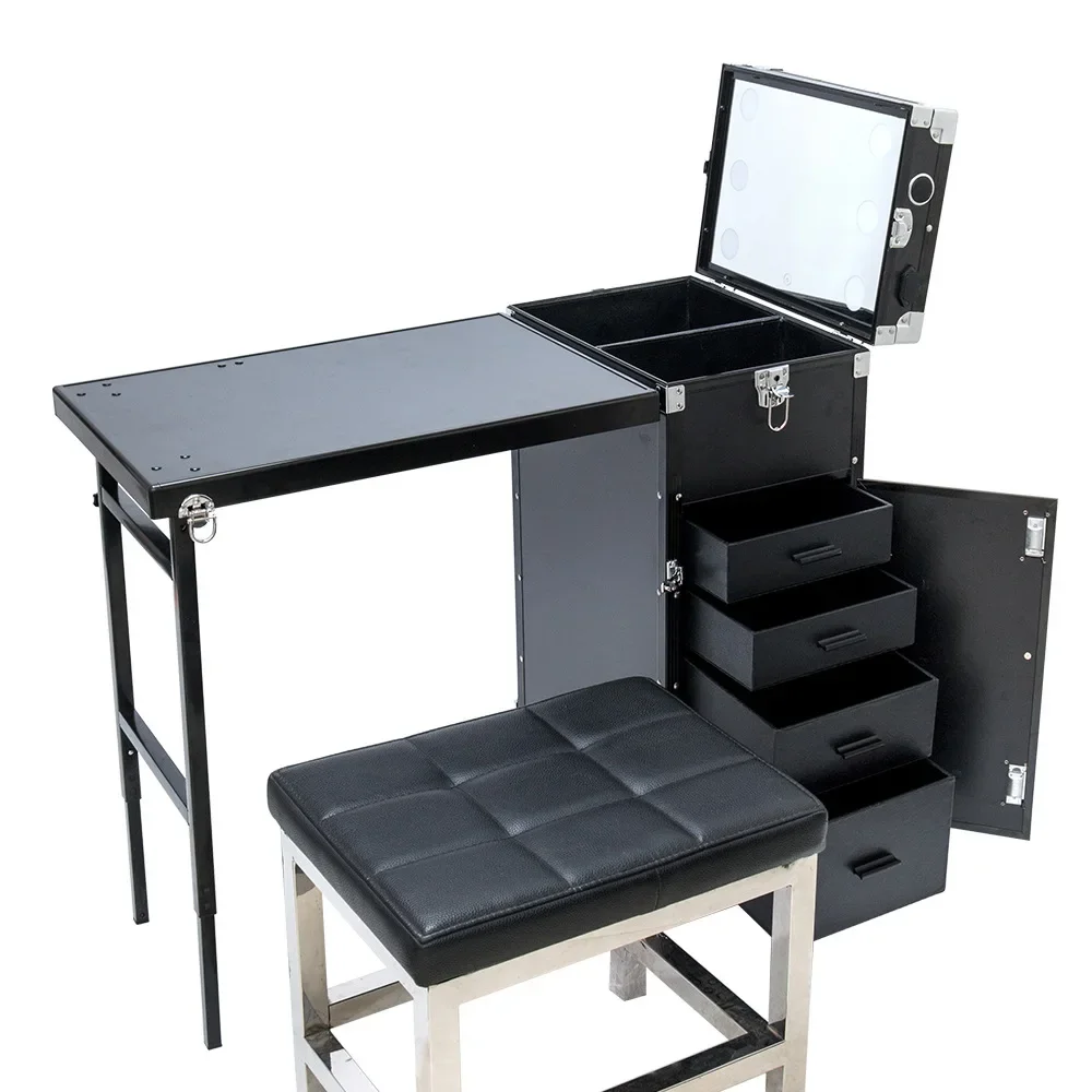 Foldable mobile manicure table portable night market folding stall multi-functional stall jewelry display stall