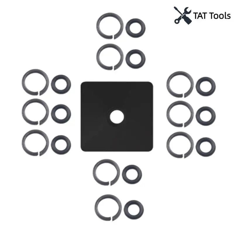 

3/8 Inch Square Drive Socket Retainer Rings Clip With O-Ring With Anvil Install Tool For Electric Pneumatic Wrenches