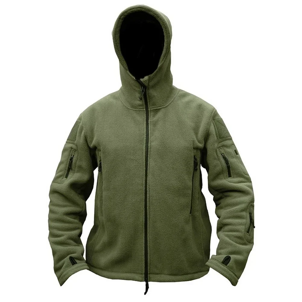 Men\'s Jackets Warm Military Tactical Sports Fleece Hoodie Jackets Hiking Climbing Fishing Adventure Camping Outdoor Clothing