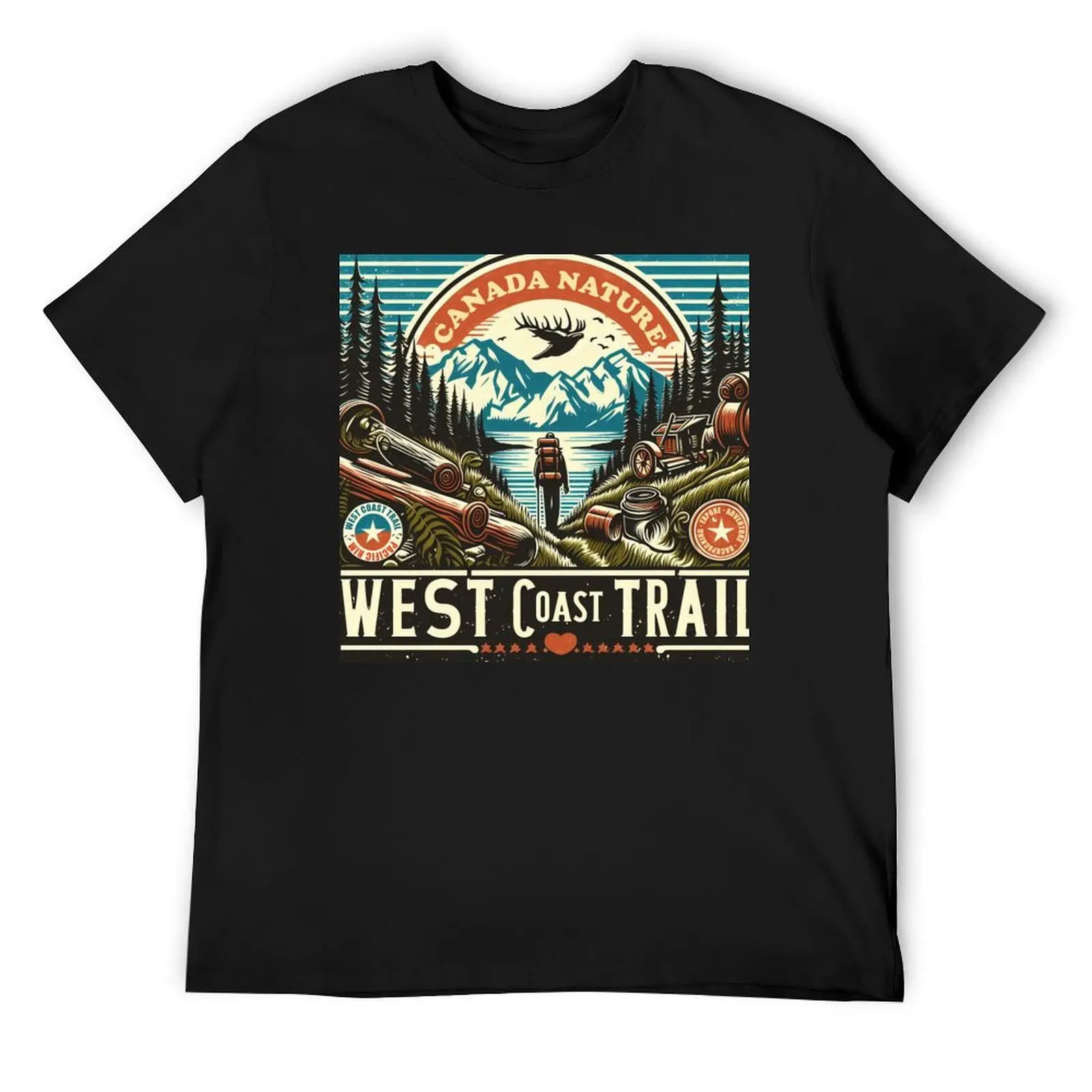

The West Coast Trail T-Shirt oversized t shirt boys animal print oversized mens designer t shirt