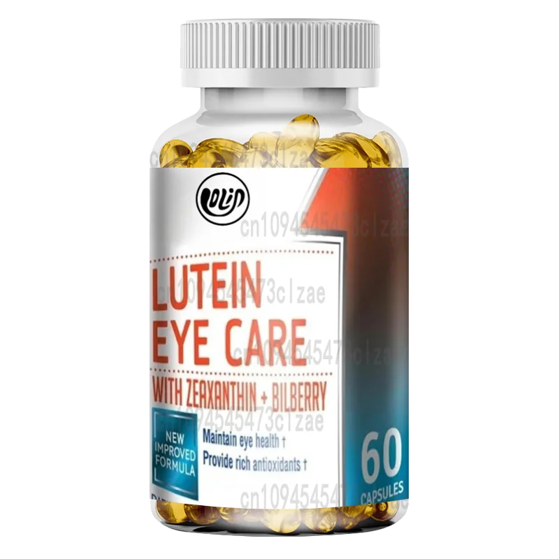 Fórmula para el cuidado de los ojos súper fuerte recién mejorada: luteína, zeaxantina, arándano - Bioavailabilidad - Rico en antioxidantes-60 pastillas