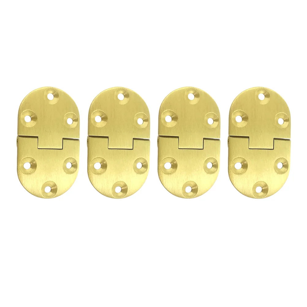 

4pcs 3.0Mm 90 Degree Pure Copper Brass Folding Spring For Silent Door Closure Heavy Duty Anti-Rust Mute Hinge Furniture