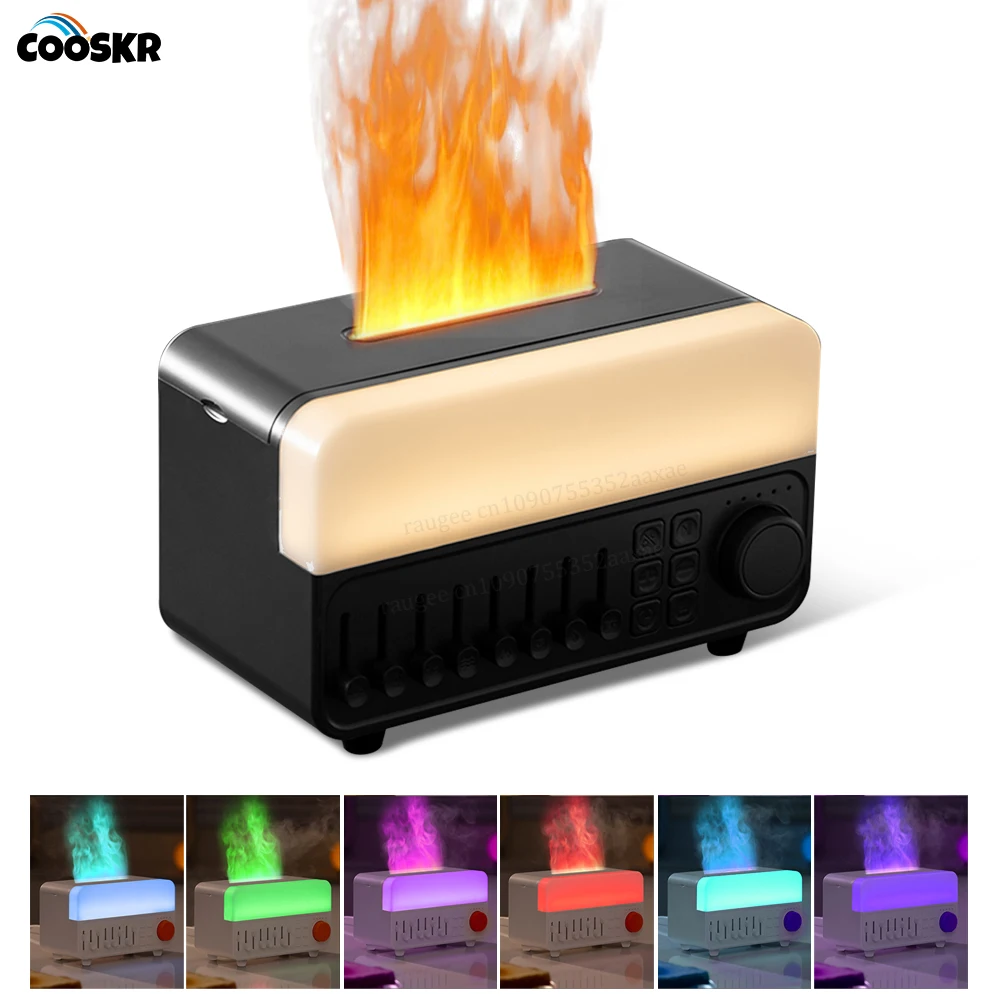 

Humidifier 150ml Aroma Humidifier Fireplace 7 Colors Firelight Flame Diffusers Essential Oil Diffuser Air Humidifier for Home