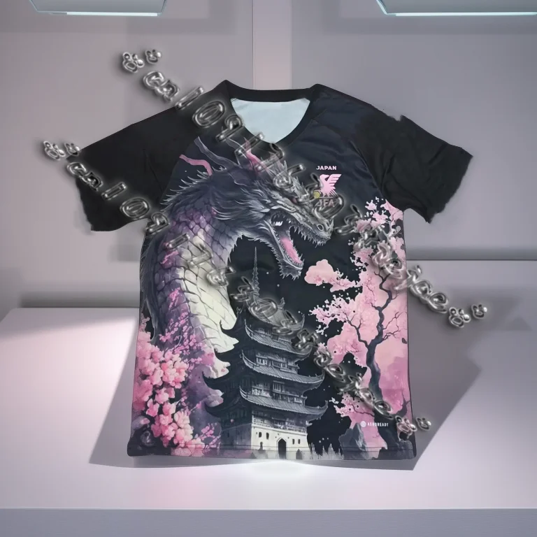 

Japan National Football Team T-shirt, Wave Dingdang Cat Darth Vader Football T-shirt, Men's Short Sleeved Top 3D Printed