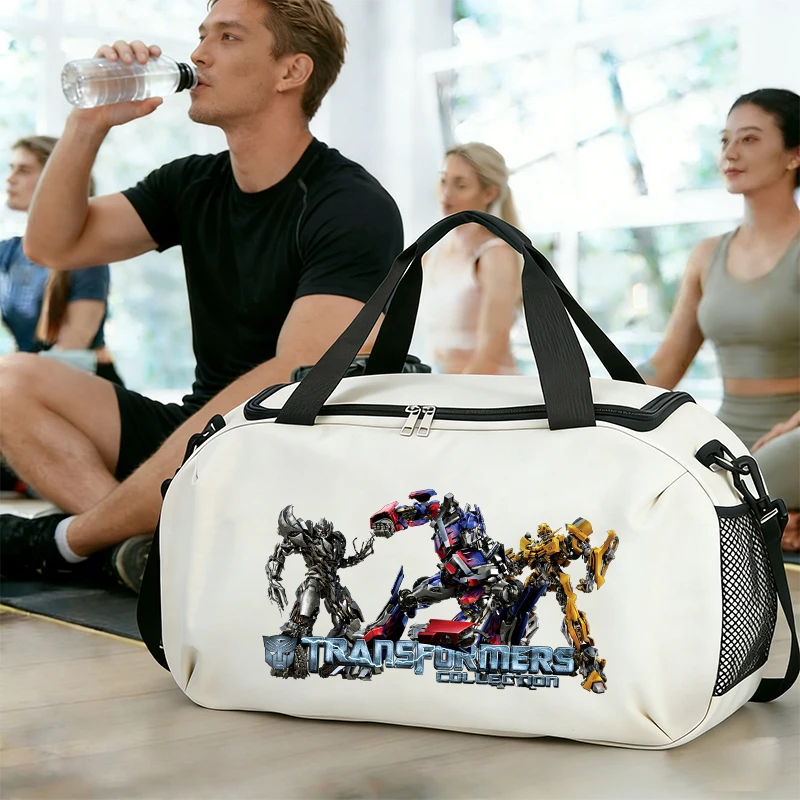 

Transformers Men Travel Bag Cartoon Optimus Prime Waterproof Gym Sport Bag Fitness Handbag for Men Storage Bag Shoulderbag Gift