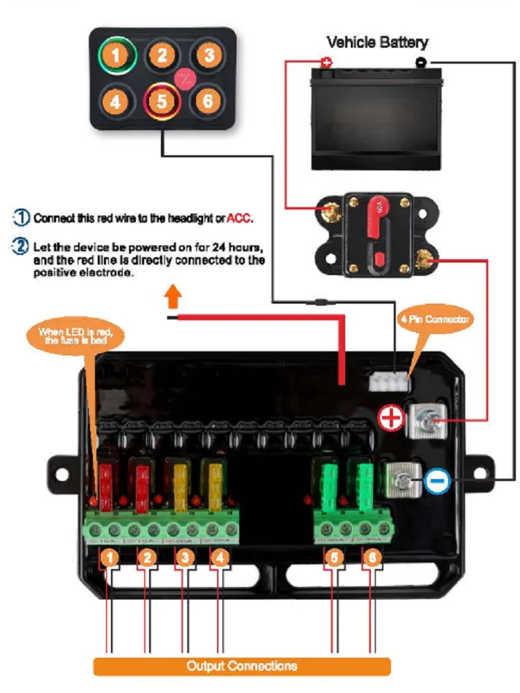 Imagem -05 - Sistema Universal do Painel do Interruptor Controle da Luz do Rgb Impermeável Silicone 12 Grupo 16 Ajuste para o Barco Jipe Caminhão Atv Utv Caravana