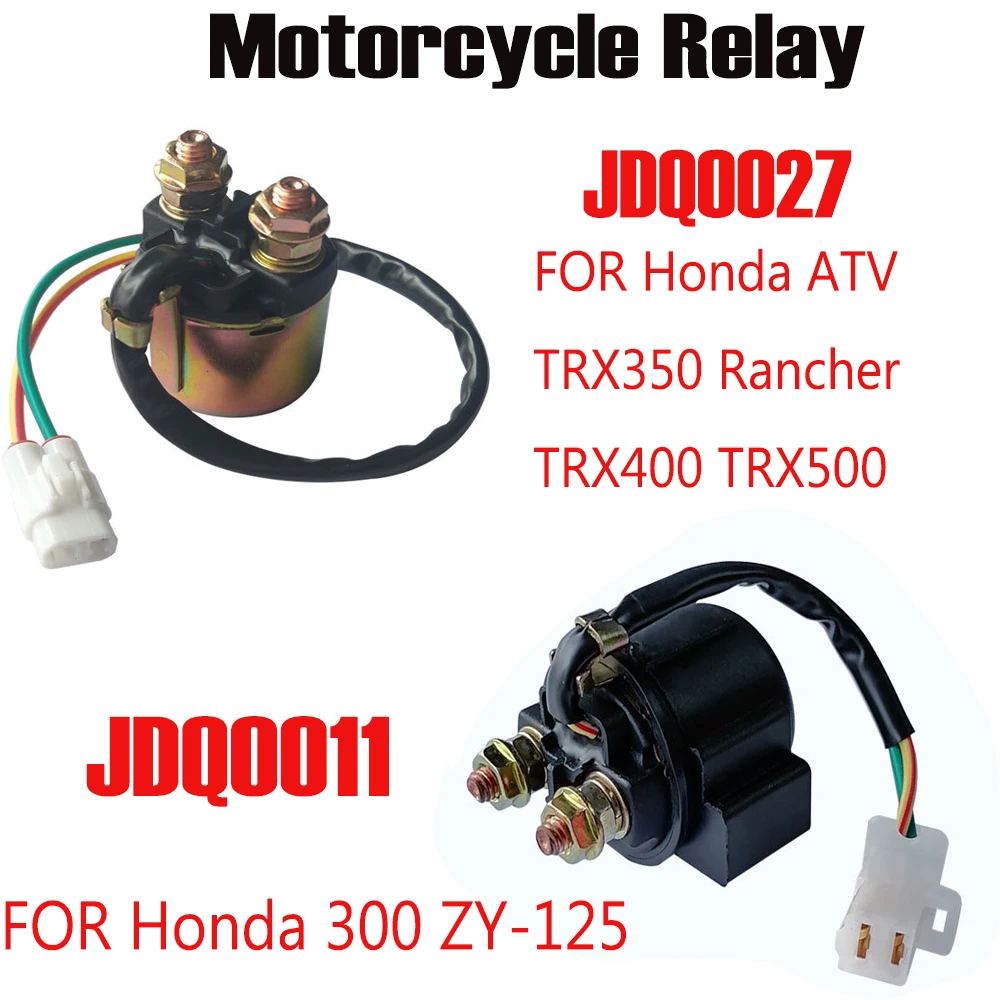 

Motorcycle Starter Relay Solenoid for Honda ATV TRX350 for RancherTRX400 TRX500 Starter Relay for Honda 300 ZY-125 Starter Relay