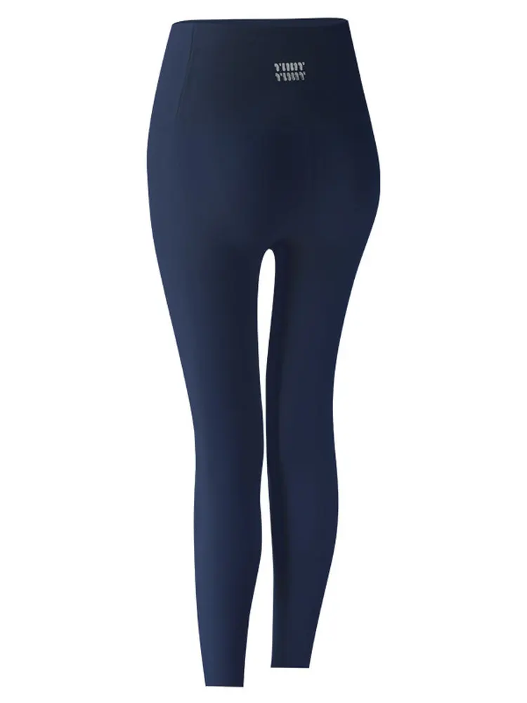 Pantalones de yoga de piel de arca de cintura alta Thiened Fce Ropa de abrigo para mujer que aprietan el abdomen y la cadera Base de lana mate brillante L...