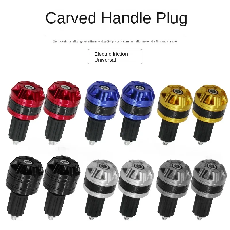 2PCS New Motorcycle Handle Bar Ends Grips Universal for  7/8\