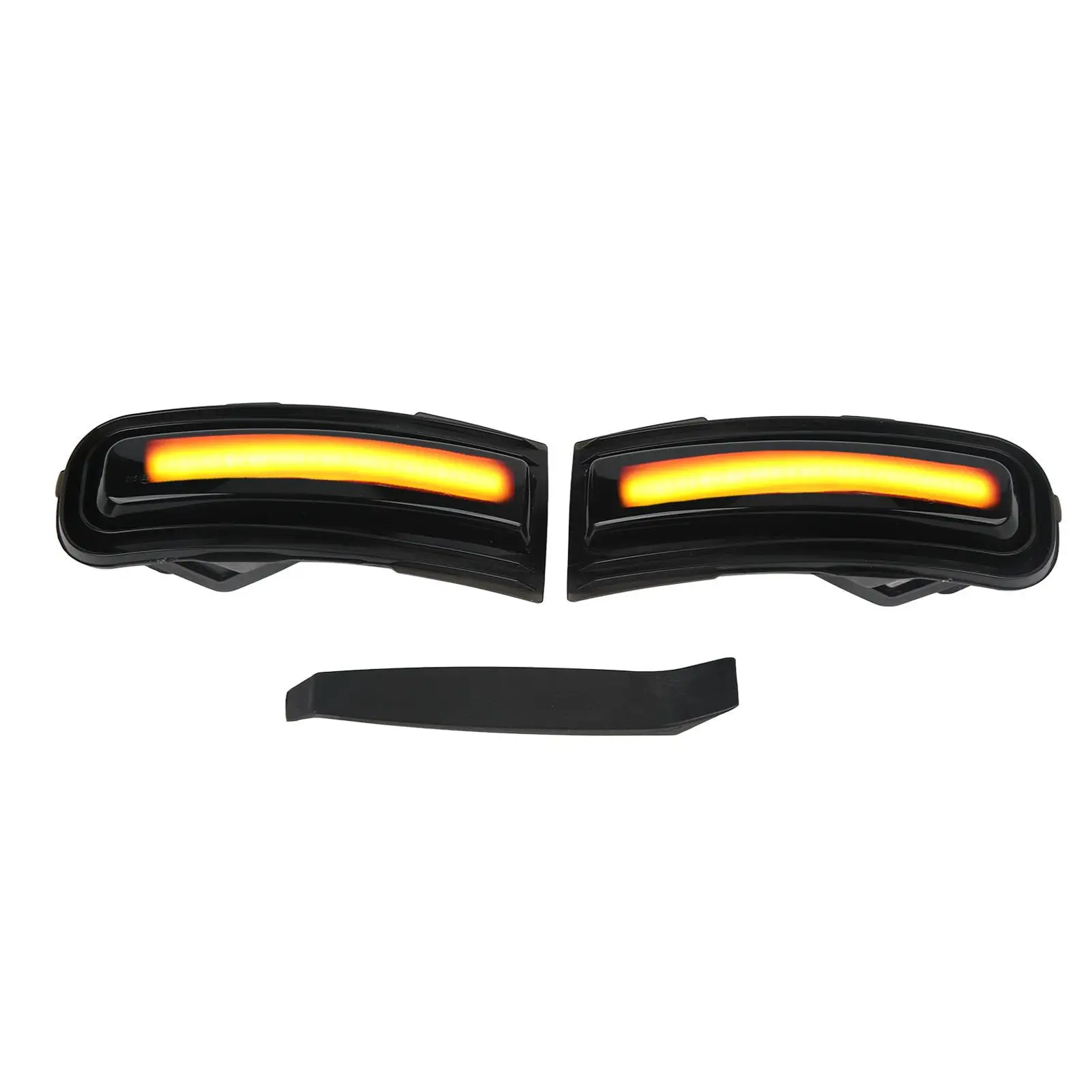 

Side Mirror Turn Signal Light Amber Side Mirror Signal Indicator Lamp Strong Light Transmittance Low Power Consumption for car