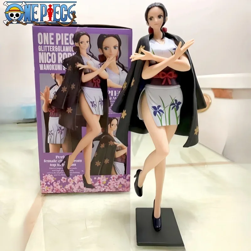 Bandai Namco One Piece Dxf Nico Robin The Grandline Lady 17cm Original Action Figure Collection Model Toy Birthday Gifts