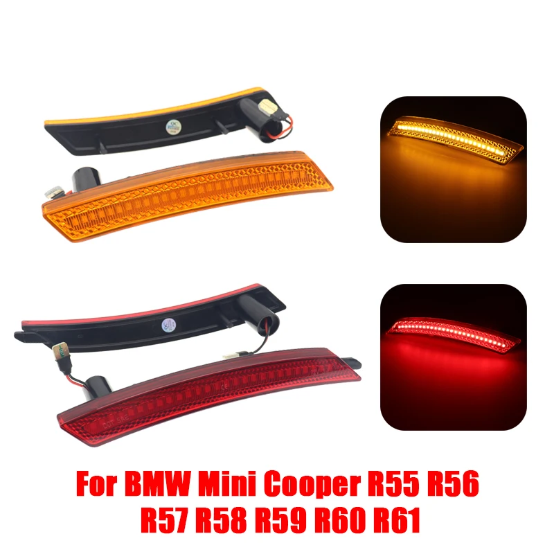 For BMW Mini Cooper R55 R56 R57 R58 R59 R60 R61 Rear/Front LED Side Marker Light Side Repeater Turn Signal Light LED Panel Lamp