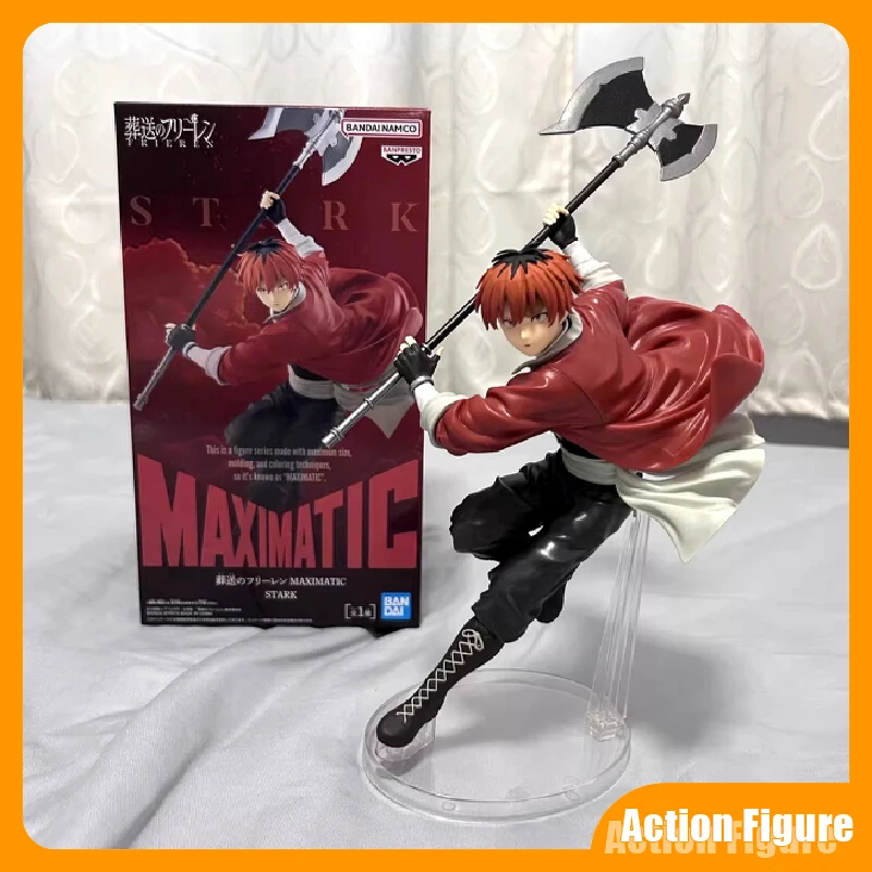 

In Stock Original Bandai Banpresto Maximatic Frieren Beyond Journey'S End Stark Anime Figures Collectible Model Desktop Ornament