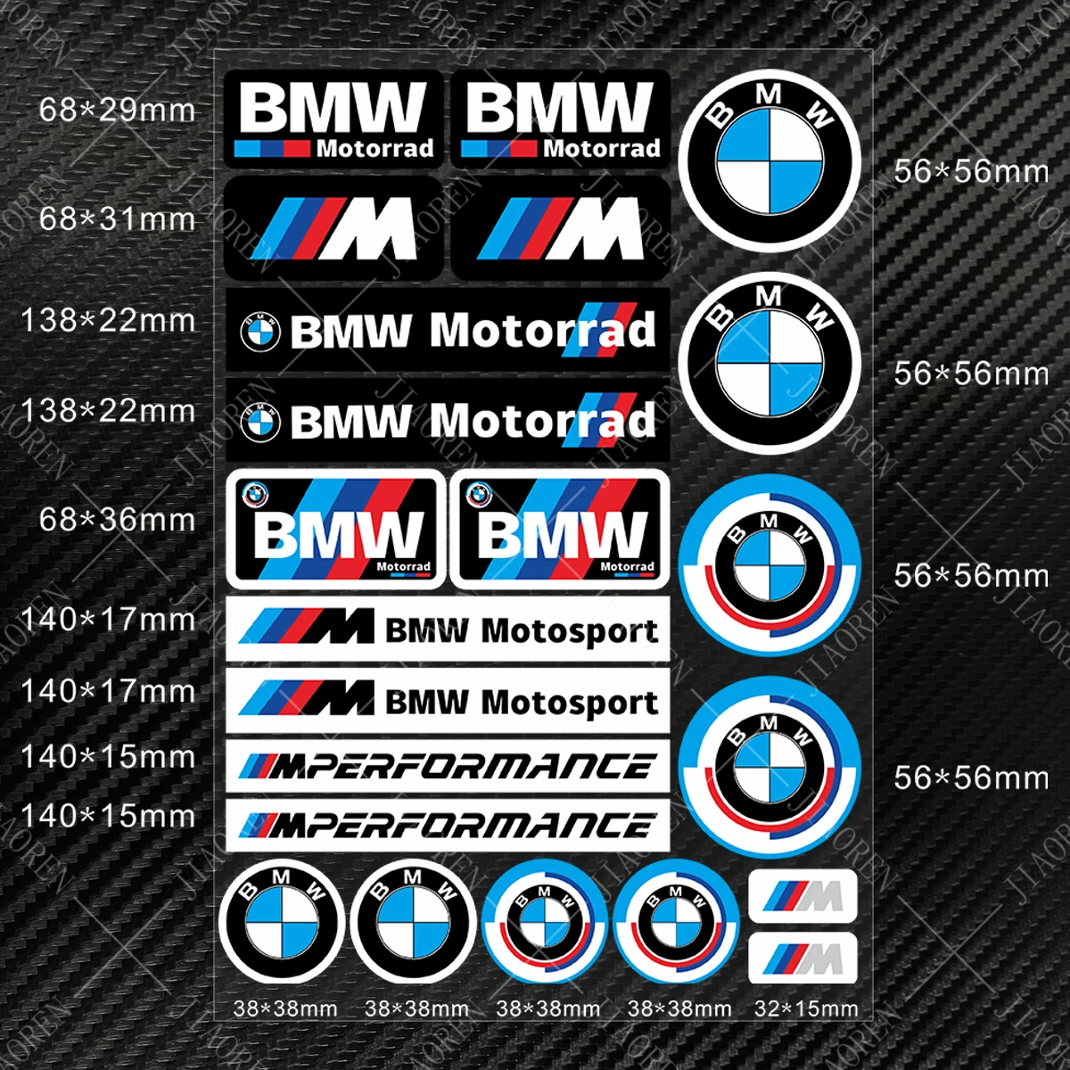 Motorrad Bmw Sticker Decal M Round Motosport Logo