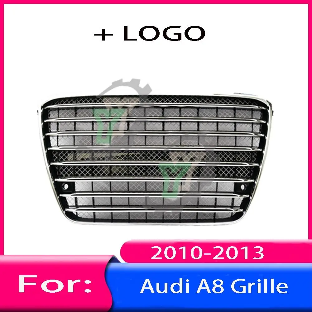 For Audi A8/A8L 2011 2012 2013 2014 Car Front Bumper Grille Centre Panel Styling Upper Grill (Modify For W12 style)