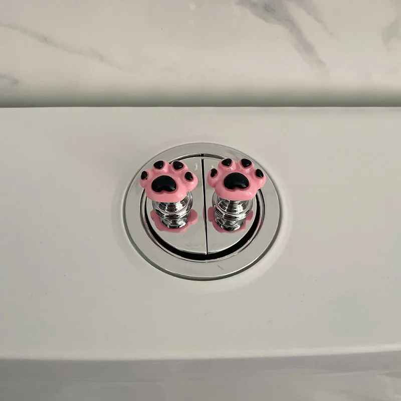 Prensatelas para inodoro, Mini pulsador para inodoro, interruptor de empuje para tanque de agua, émbolo pequeño para inodoro, manija del cajón del gabinete, Protector de uñas, 1 ud.