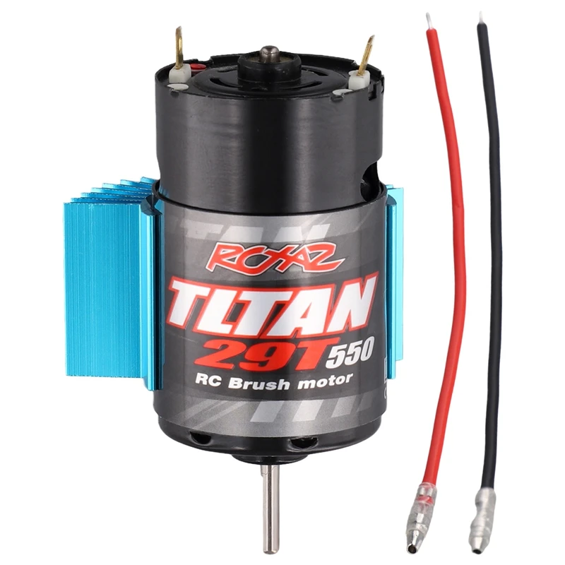 550 Brushed Motor With Heat Sink For 1:10 RC Crawler Axial SCX10 AXI03007 JL 90046 Slash TRX4 TRX6