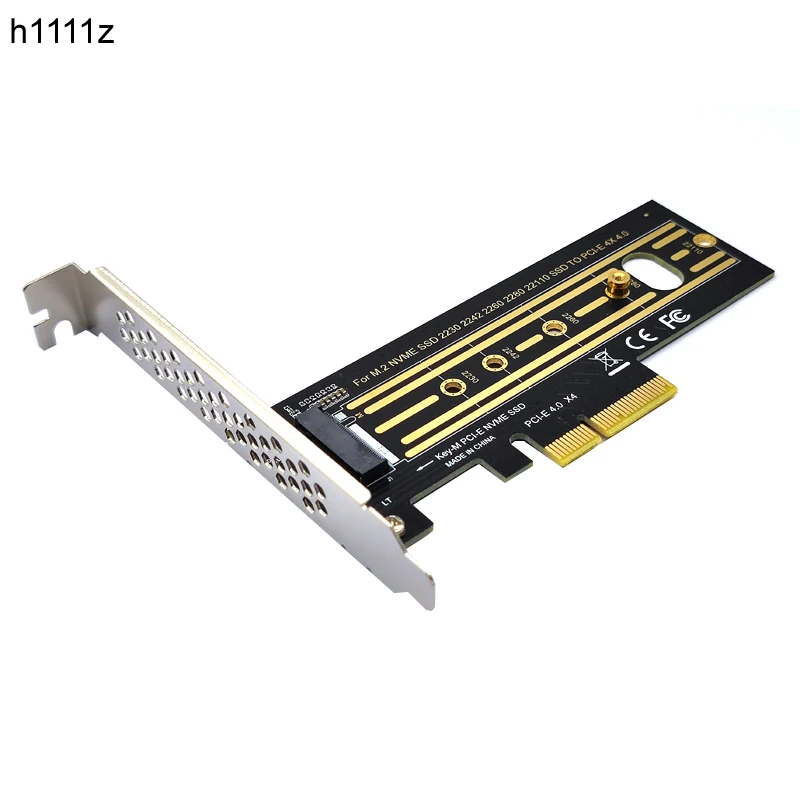 

M.2 PCIe to NVMe Adapter 64Gbps PCIe4.0 X4 Gen4 M-key NVME PCIE Adapter M.2 Expansion Card for 2230/2242/2260/2280/22110 M.2 SSD